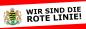 Mobile Preview: Banner PVC "Rote Linie" 2 Banner zur Auswahl