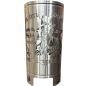 Preview: 1,5mm Edelstahl Feuertonne 500mm oder 800mm hoch  Ø390mm Motiv: Anton Günter