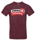 Preview: Freies Thüringen mit Wappen T-Shirt Schwarz und  bordeaux