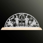 Preview: Edelstahl-Schwibbogen 600 x 60 x 235mm - Original Erzgebirge