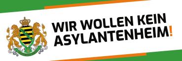 Banner PVC "Kein Asylantenheim!"