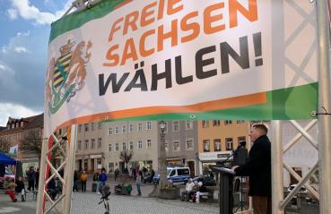 Banner PVC "FREIE SACHSEN wählen!"