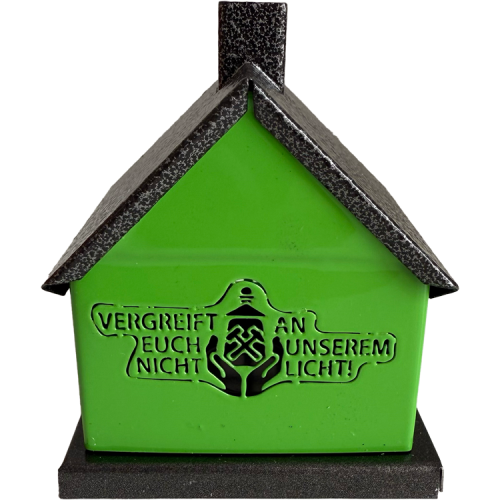Räucherhaus "Vergreift euch nicht an unserem Licht" + 1 Päckchen Räucherkerzel