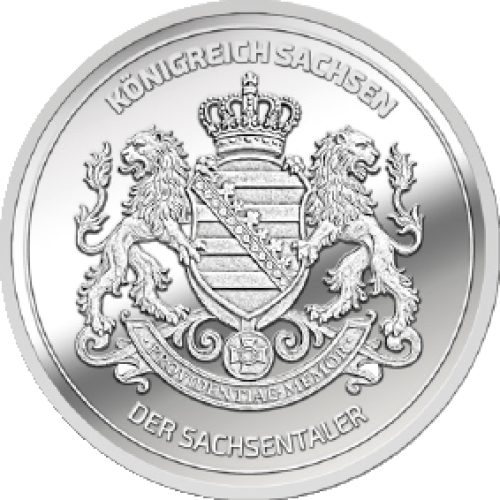 Preview: Silber-Sachsentaler "Glück Auf"