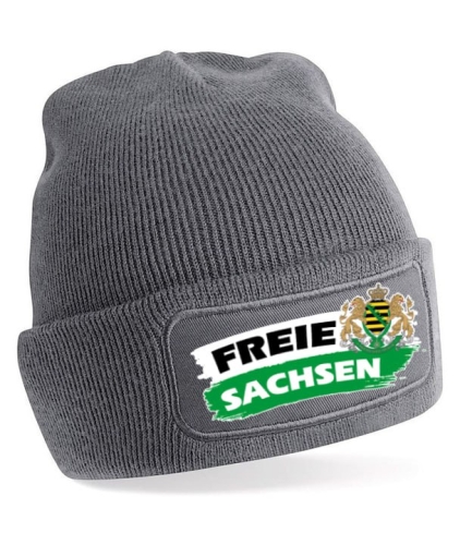 Freie Sachsen mit Wappen (dunkelgrau oder schwarz)