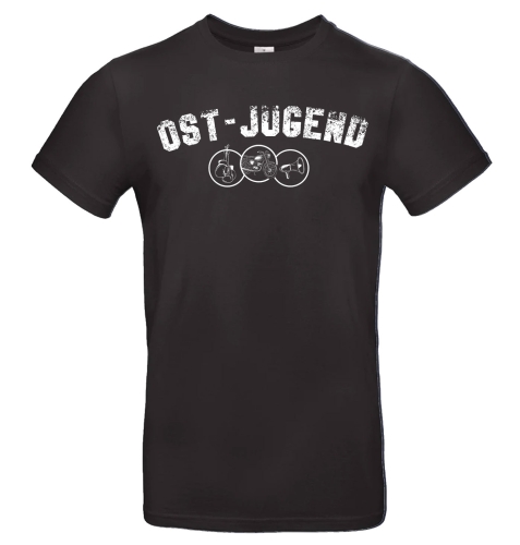 Ost-Jugend T-Shirt in schwarz
