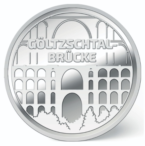 Silber-Sachsentaler Göltzschtalbrücke (auf 150 Stück limitiert)