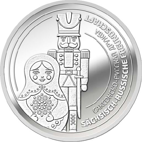 Silber-Sachsentaler Druschba