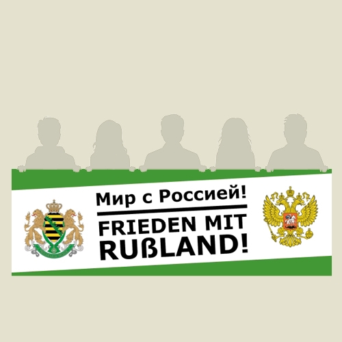 Banner PVC "Frieden mit Russland"