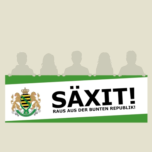 Banner PVC "Säxit jetzt!"