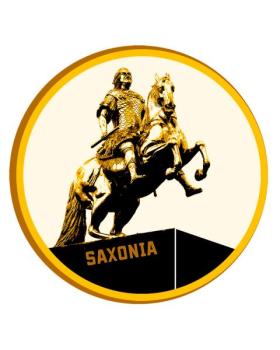 T-Hemd SAXONIA, Motiv Goldener Reiter, lieferbar in S - XXL