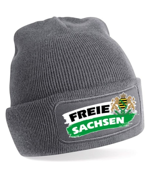 Freie Sachsen mit Wappen (dunkelgrau oder schwarz)