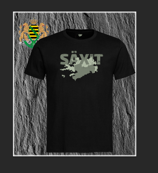 T-Hemd "SÄXIT" in weiß oder schwarz,  lieferbar XS-5XL