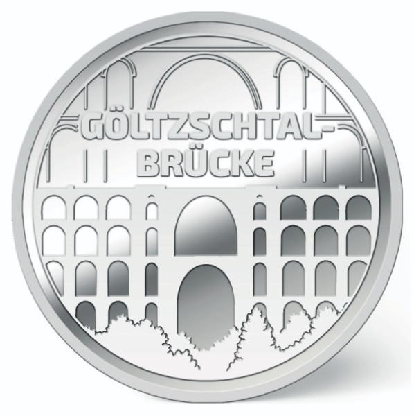 Silber-Sachsentaler Göltzschtalbrücke (auf 150 Stück limitiert)