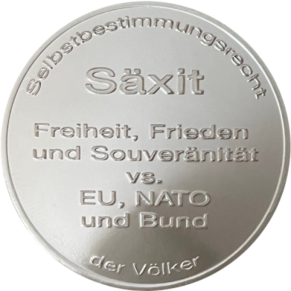 Sachsen-Taler "Säxit" 28mm Feinsilber handgeprägt